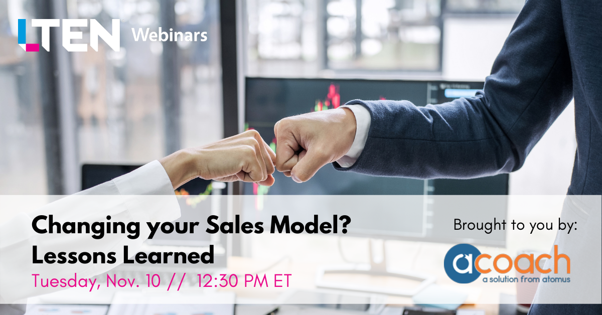 Webinar: Novartis - Changing Your Sales Model? Lessons Learned. Two business professionals fist bumping