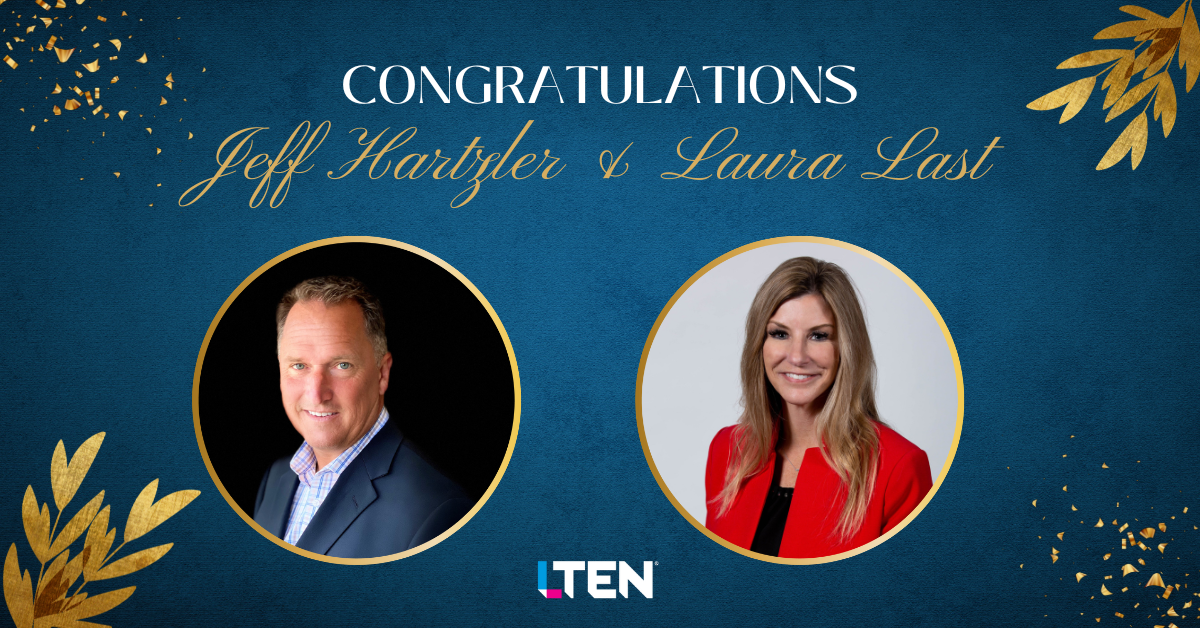 Congratulations Jeff Hartzler and Laura Last - LTEN Board Vice Presidents